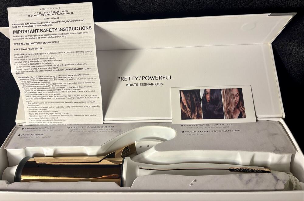 Kristin Ess 2" Soft Bend Curling Iron